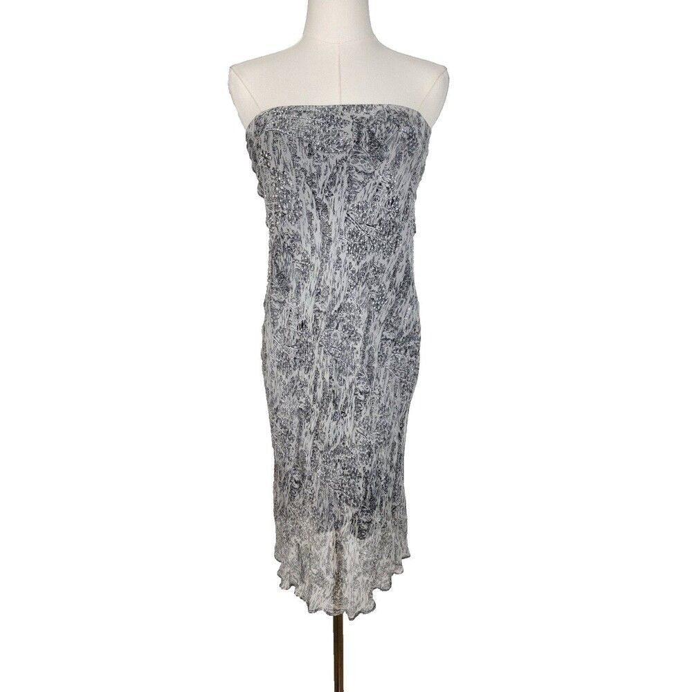 Vintage Beaded *read* Silk Toile Textile Piece Convertible Skirt Dress Project